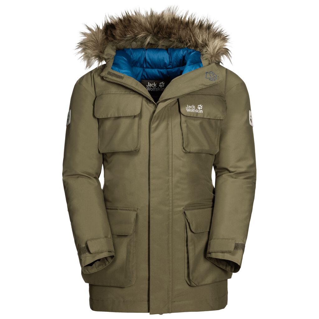 Jack Wolfskin ICE EXPLORER Vestes Enfant Olive - UDAVXCJ-92